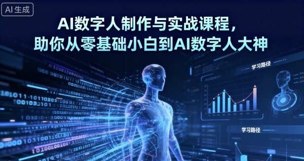 AI数字人制作 从零基础到大神-龙腾资源站