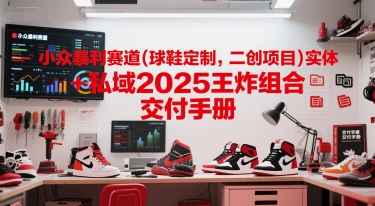 小众暴利赛道(球鞋定制，二创项目)实体+私域2025王炸组合 交付手册|龙腾资源站