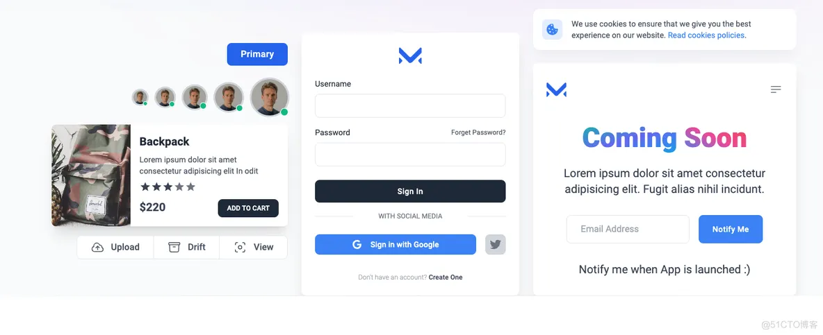 Meraki UI(基于Tailwind CSS构建的开源前端组件库)-龙腾资源站