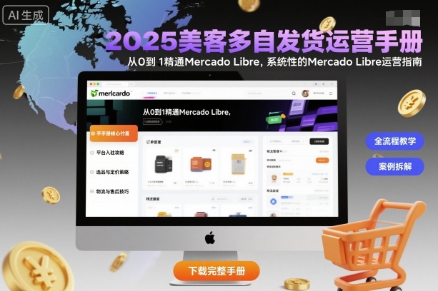 2025美客多自发货运营手册：从0到1精通Mercado Libre，系统性的Mercado Libre运营指南-龙腾资源站