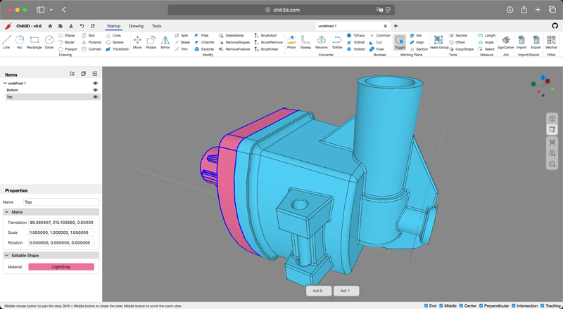 Chili3D(开源在线3D CAD建模网页版源码)-龙腾资源站
