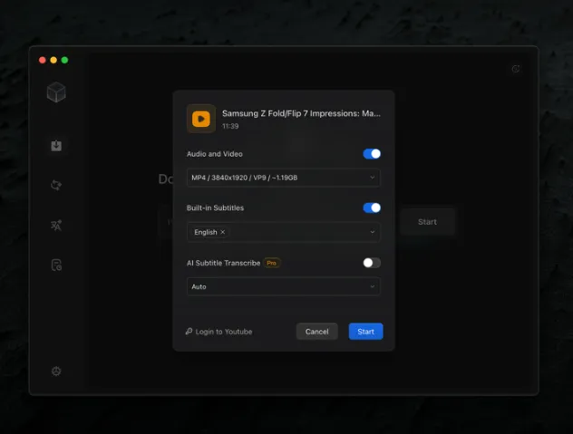 Grabcube(多功能AI音视频下载及编辑工具)