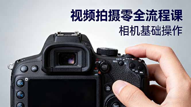 视频拍摄零全流程课：从相机基础操作到电影构图、光影布光、分镜头设计等-龙腾资源站