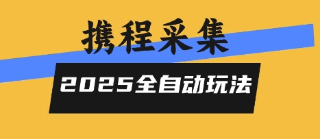 2025携程信息采集全自动玩法，高单价，零人工，全天开干【揭秘】-龙腾资源站